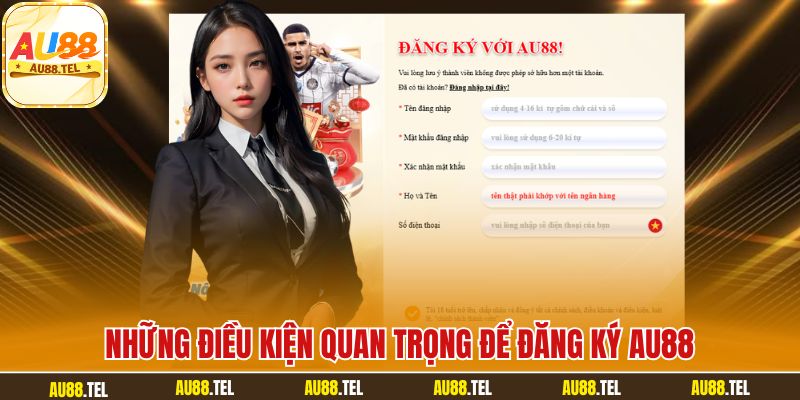 Hướng Dẫn Đăng Ký AU88 Nhanh Chóng Nhận Ngay Ưu Đãi 88K - Winrivo88