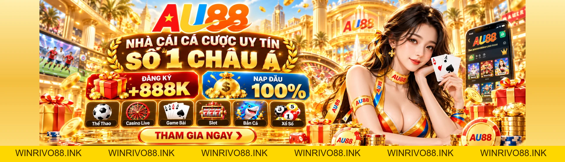 AU88 - Trang Chủ Chính Thức AU88.COM | Link AU88 Pro 2026 - Winrivo88